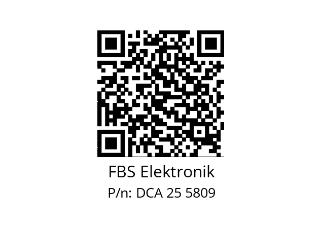   FBS Elektronik DCA 25 5809