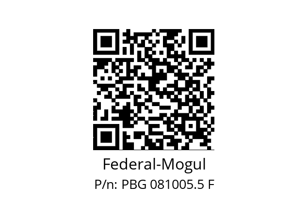   Federal-Mogul PBG 081005.5 F