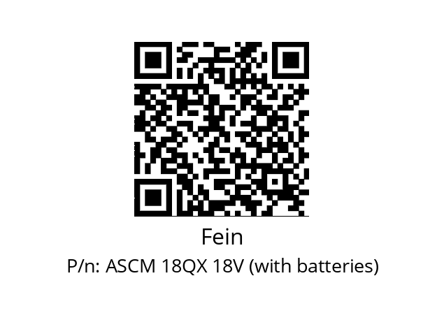   Fein ASCM 18QX 18V (with batteries)