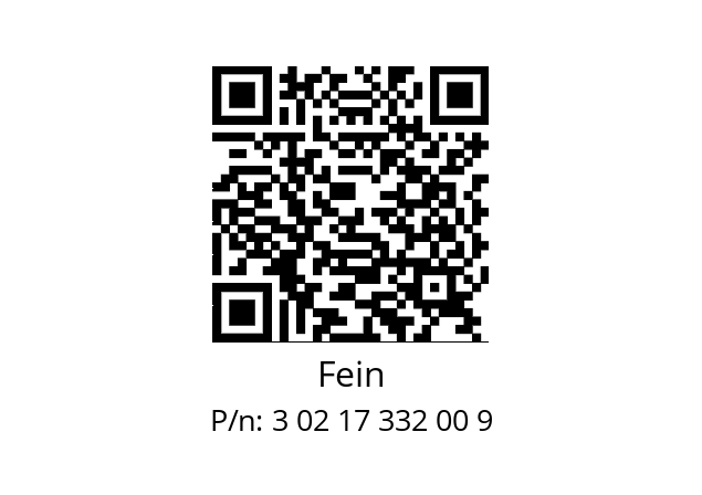   Fein 3 02 17 332 00 9