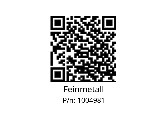   Feinmetall 1004981