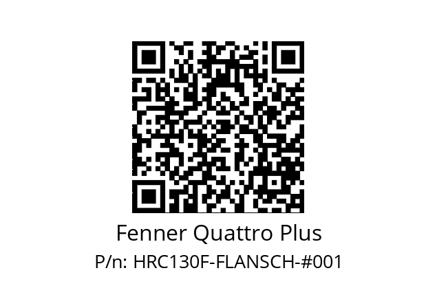   Fenner Quattro Plus HRC130F-FLANSCH-#001