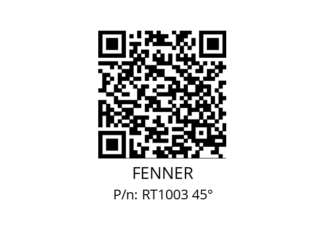   FENNER RT1003 45°