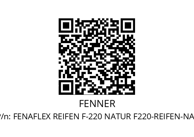   FENNER FENAFLEX REIFEN F-220 NATUR F220-REIFEN-NAT