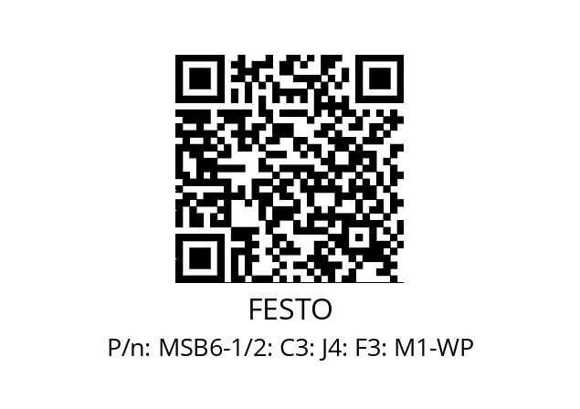   FESTO MSB6-1/2: С3: J4: F3: M1-WP