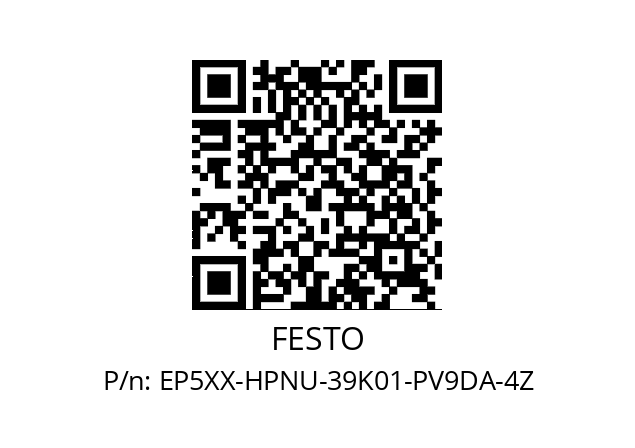   FESTO EP5XX-HPNU-39K01-PV9DA-4Z