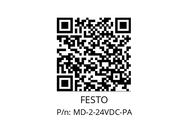   FESTO MD-2-24VDC-PA