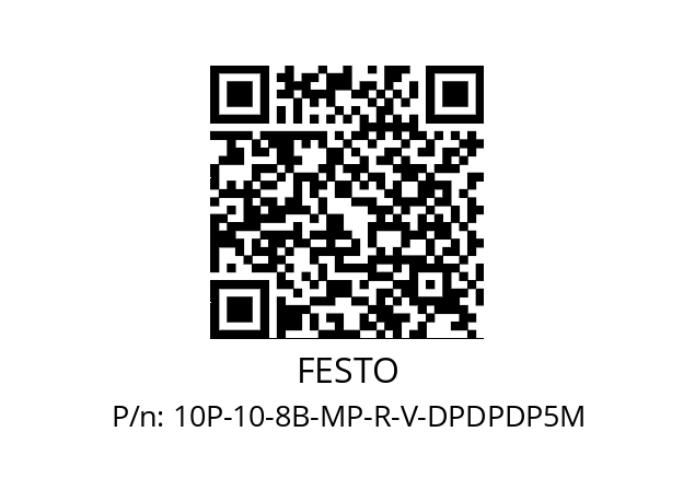   FESTO 10P-10-8B-MP-R-V-DPDPDP5M