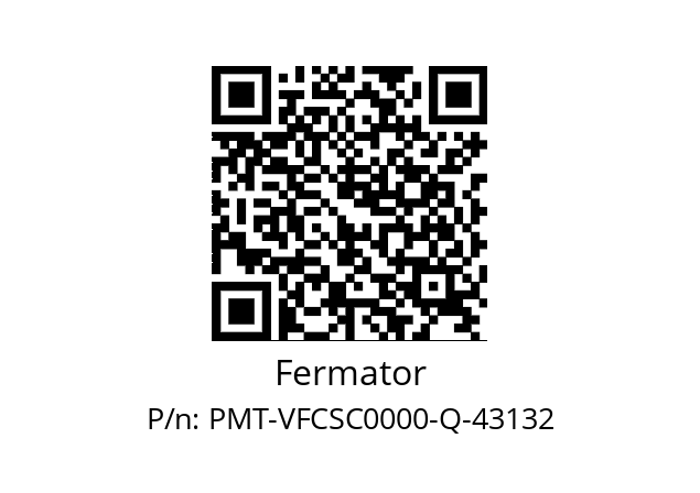   Fermator PMT-VFCSC0000-Q-43132