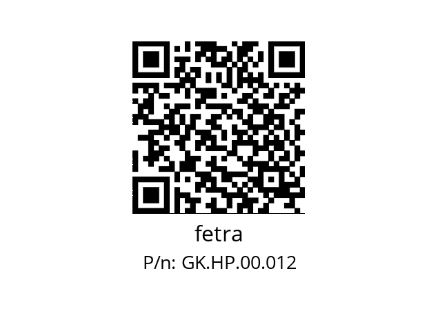   fetra GK.HP.00.012