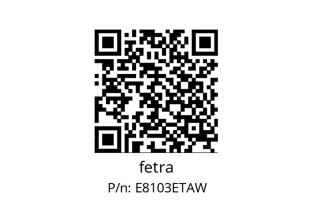   fetra E8103ETAW