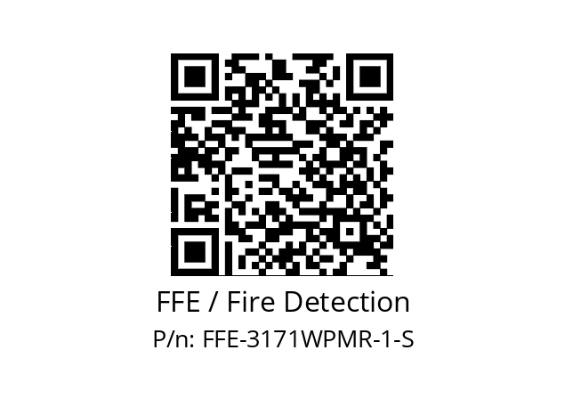   FFE / Fire Detection FFE-3171WPMR-1-S