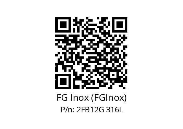   FG Inox (FGInox) 2FB12G 316L