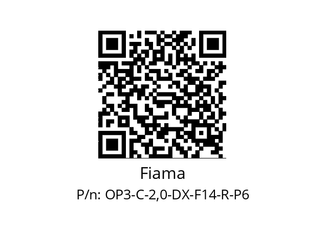   Fiama OP3-C-2,0-DX-F14-R-P6