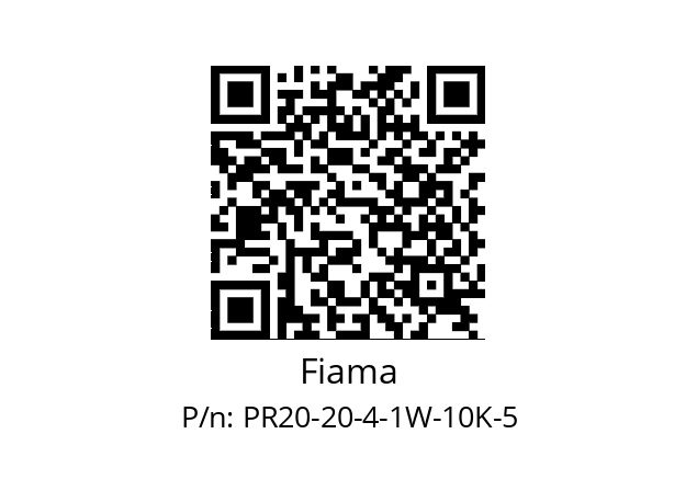   Fiama PR20-20-4-1W-10K-5