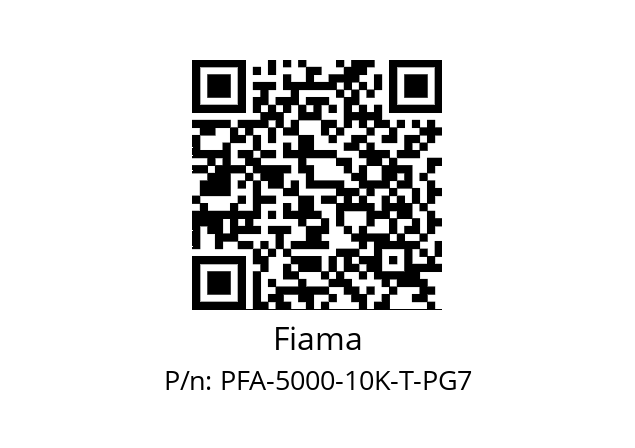   Fiama PFA-5000-10K-T-PG7