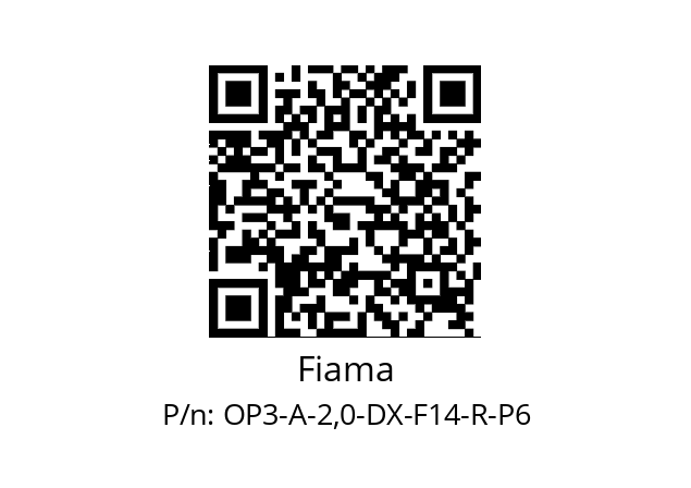   Fiama OP3-A-2,0-DX-F14-R-P6