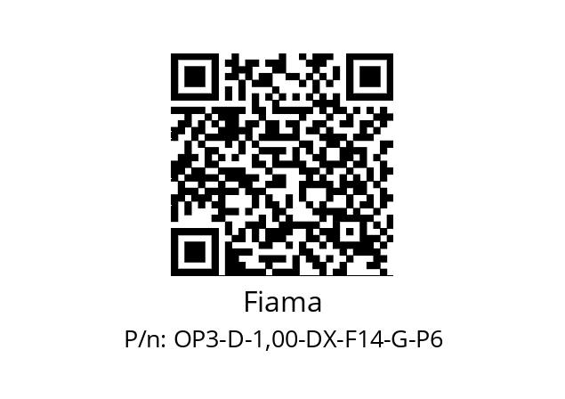   Fiama OP3-D-1,00-DX-F14-G-P6