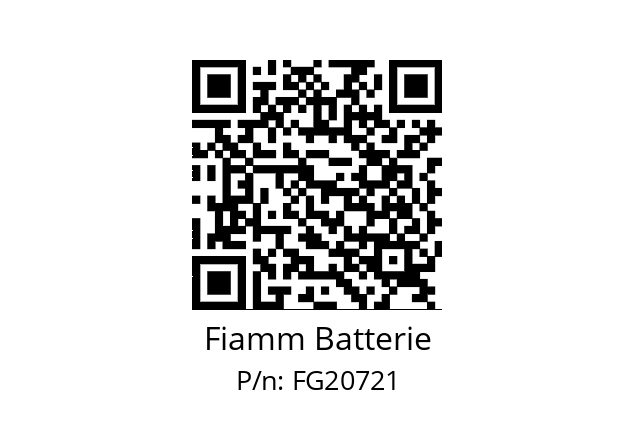   Fiamm Batterie FG20721