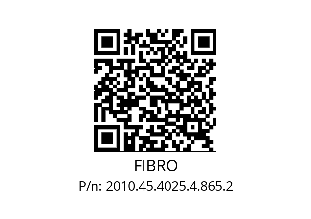   FIBRO 2010.45.4025.4.865.2