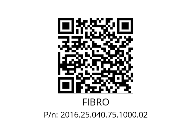   FIBRO 2016.25.040.75.1000.02