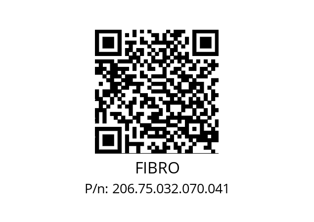   FIBRO 206.75.032.070.041