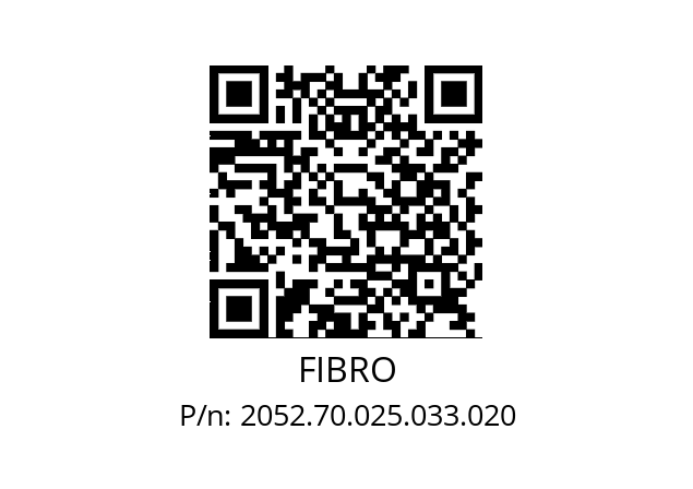   FIBRO 2052.70.025.033.020