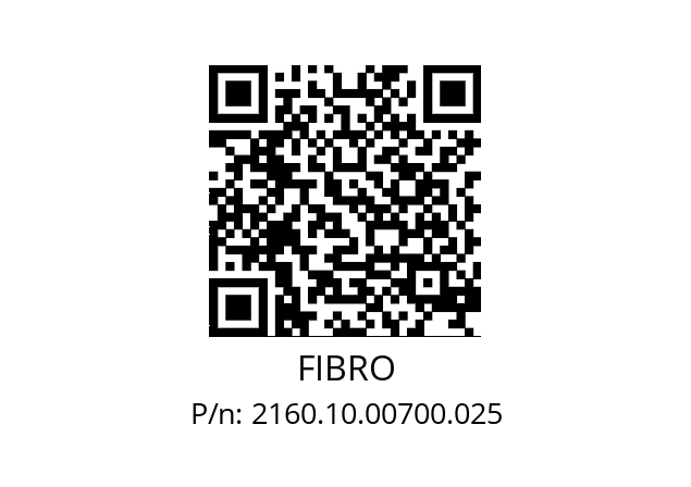   FIBRO 2160.10.00700.025