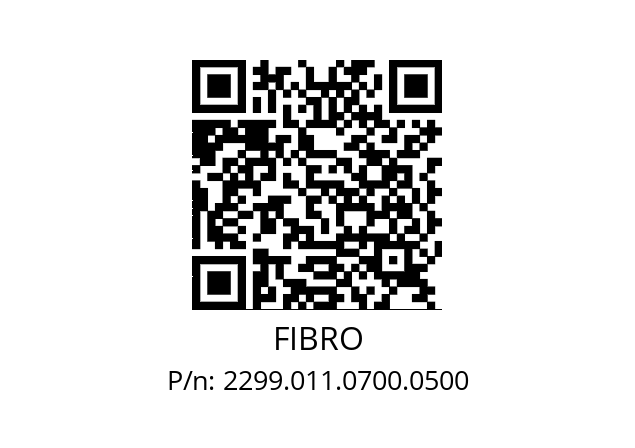   FIBRO 2299.011.0700.0500