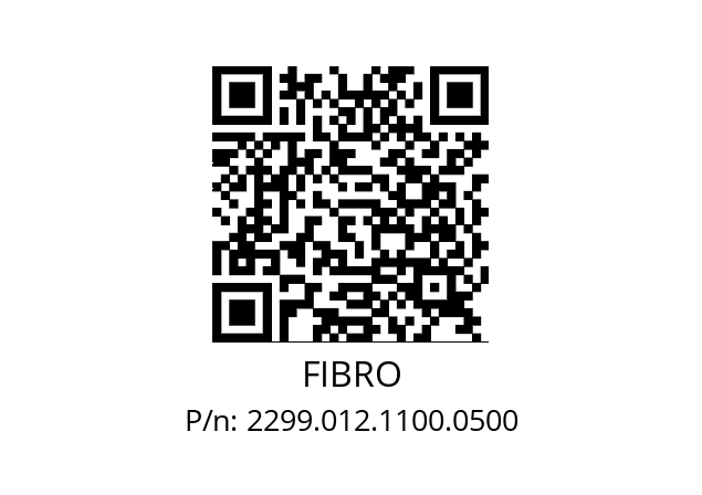   FIBRO 2299.012.1100.0500