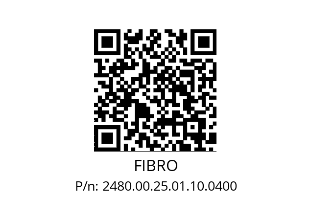   FIBRO 2480.00.25.01.10.0400