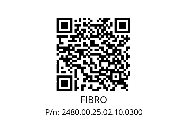   FIBRO 2480.00.25.02.10.0300