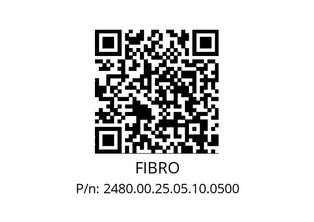   FIBRO 2480.00.25.05.10.0500