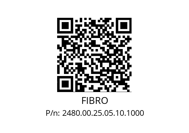   FIBRO 2480.00.25.05.10.1000