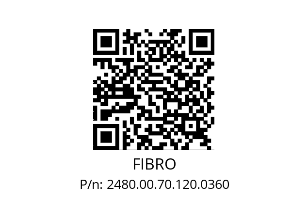   FIBRO 2480.00.70.120.0360