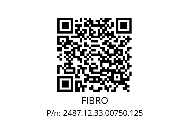   FIBRO 2487.12.33.00750.125