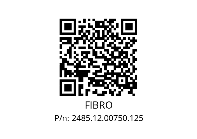   FIBRO 2485.12.00750.125