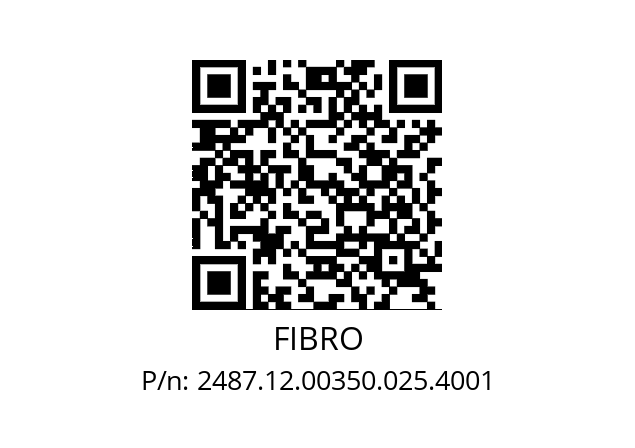   FIBRO 2487.12.00350.025.4001