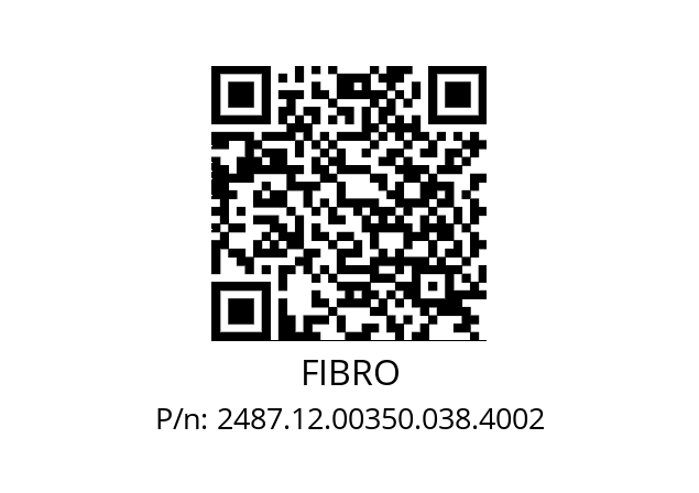   FIBRO 2487.12.00350.038.4002