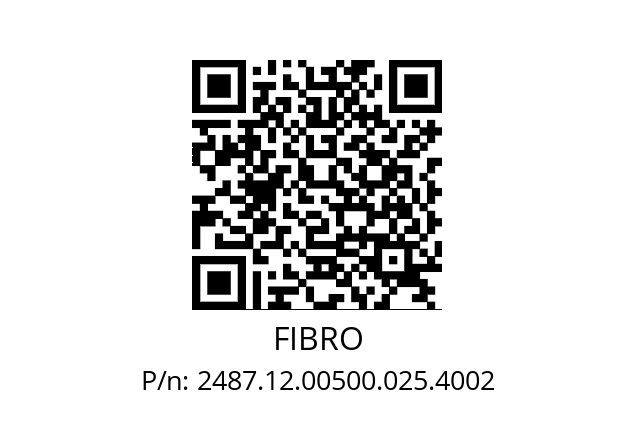   FIBRO 2487.12.00500.025.4002