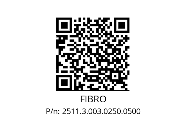   FIBRO 2511.3.003.0250.0500