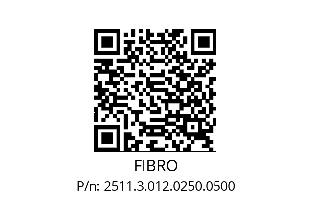   FIBRO 2511.3.012.0250.0500