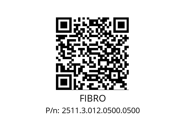   FIBRO 2511.3.012.0500.0500