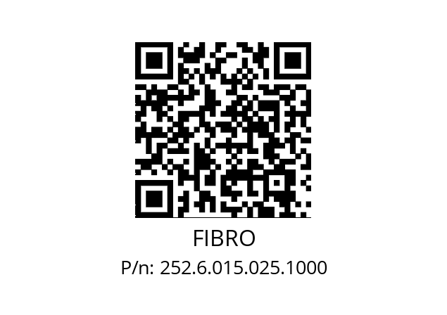   FIBRO 252.6.015.025.1000