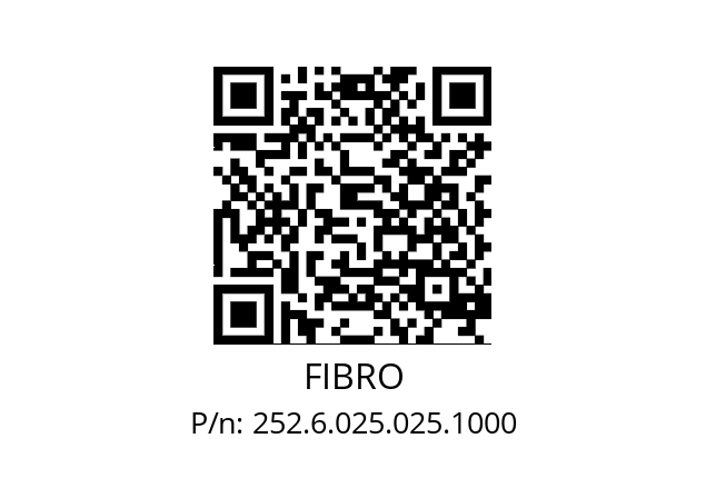   FIBRO 252.6.025.025.1000