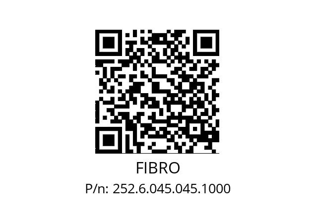   FIBRO 252.6.045.045.1000