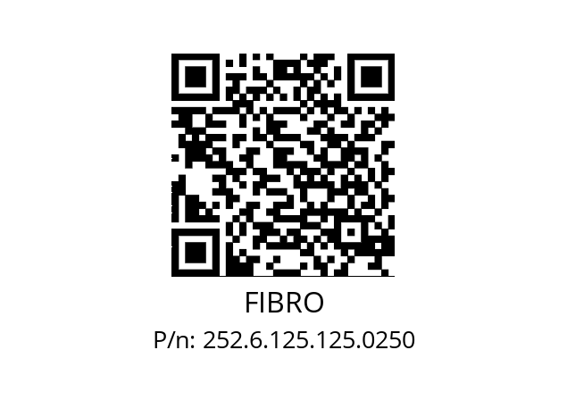   FIBRO 252.6.125.125.0250