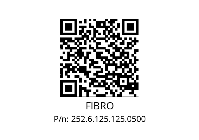   FIBRO 252.6.125.125.0500