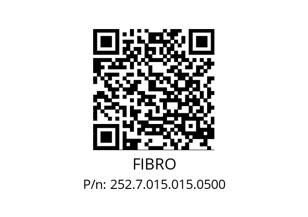   FIBRO 252.7.015.015.0500