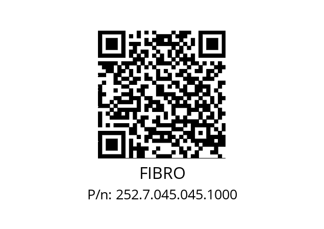   FIBRO 252.7.045.045.1000